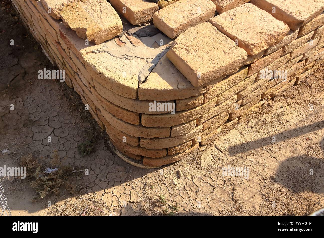 Le musée Ennigaldi-Nanna à côté du ziggourat dans l'ancien Ur, temple sumérien, Irak Banque D'Images