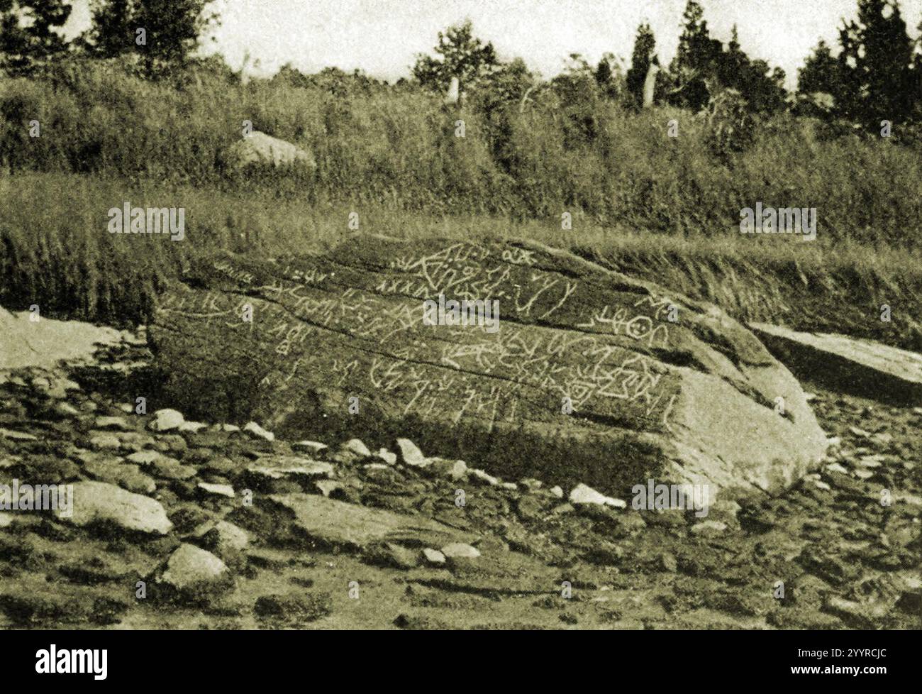 Rock-Davis Dighton photographie. Banque D'Images