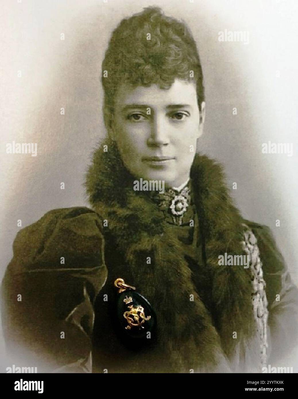 Impératrice douairière Maria Feodorovna de Russie. Banque D'Images