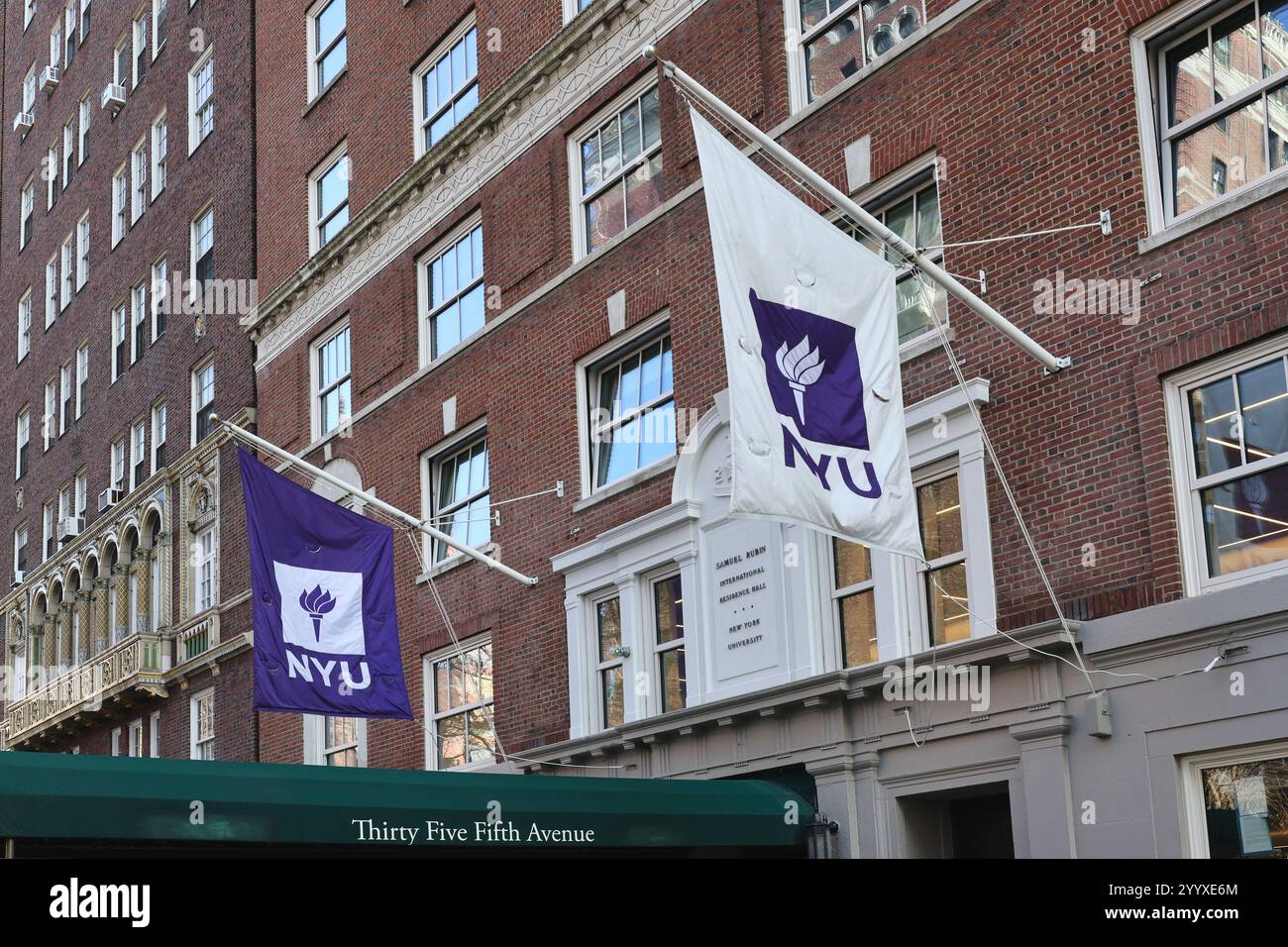 Résidence de l'Université de New York sur la Cinquième Avenue Banque D'Images