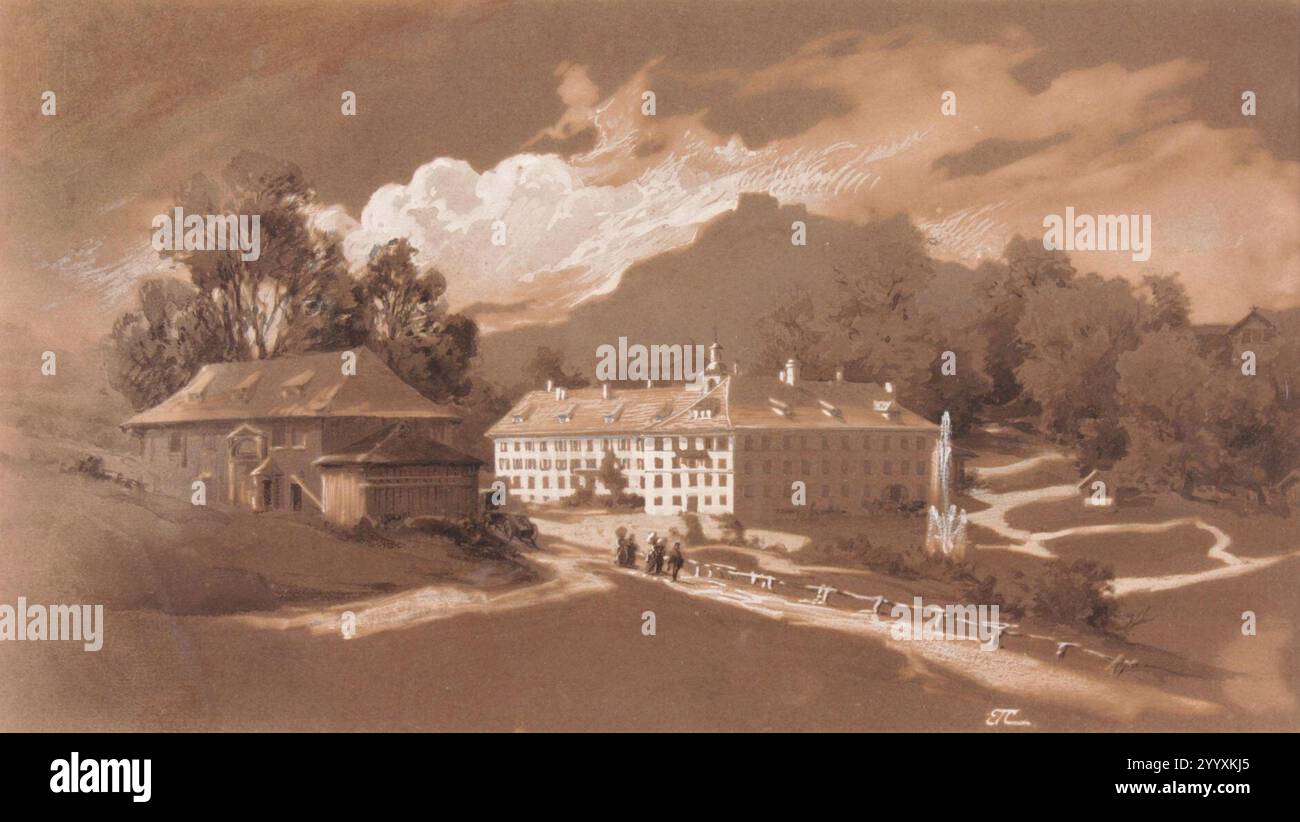 Edward Theodore Compton Heinrichsbad à Herisau. Banque D'Images