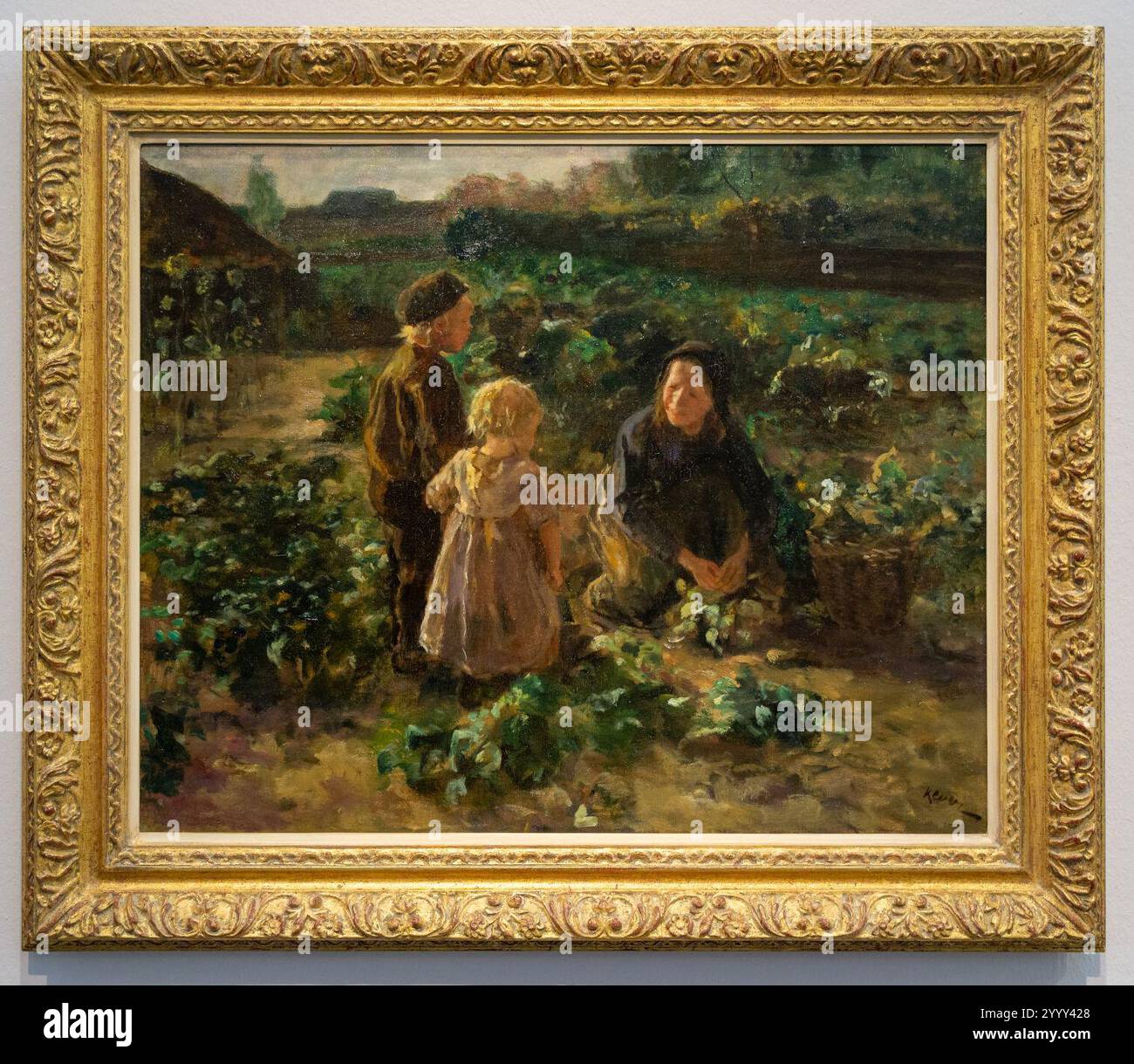 Ein Gefühl von Sommer-Jacob Simon Hendrik Kever-Im Gemüsegarten-6083. Banque D'Images