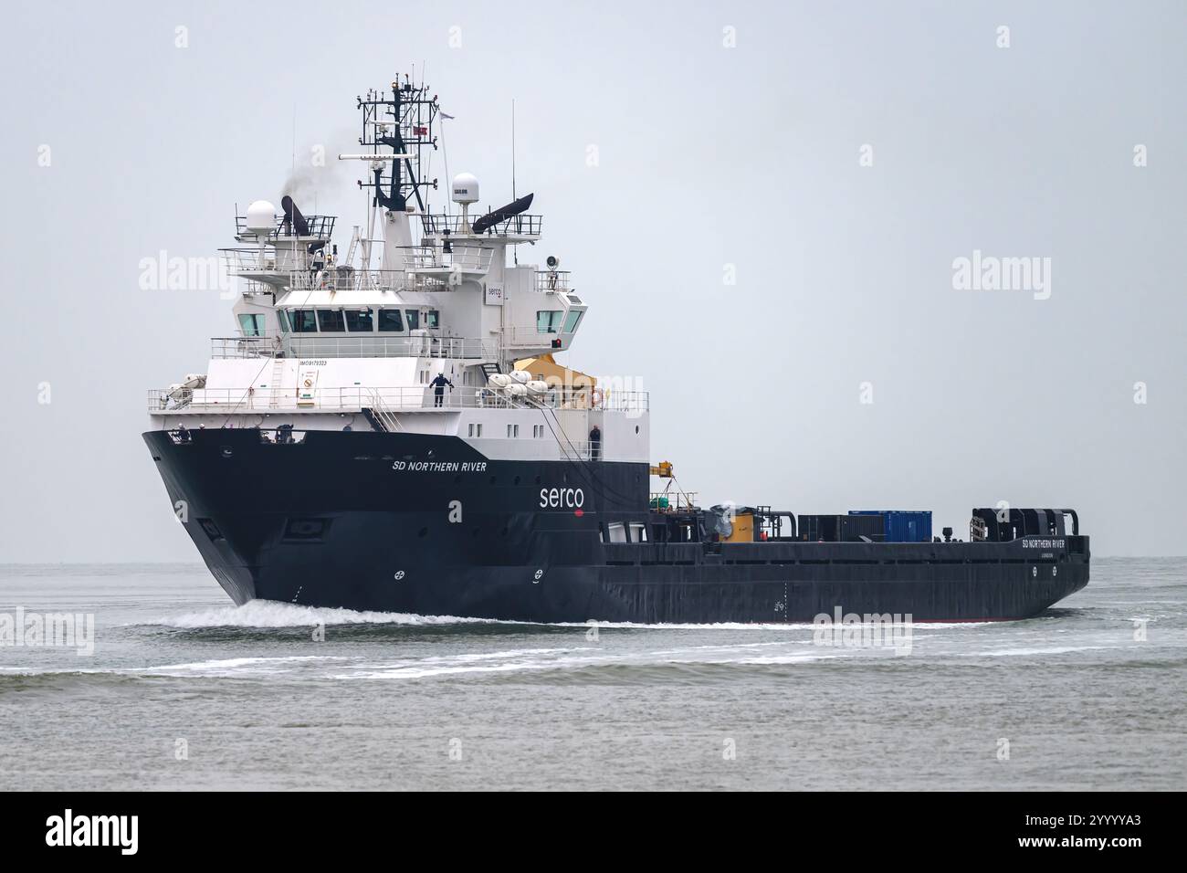 Le SD Northern River est un navire auxiliaire polyvalent exploité par Serco Marine services à l'appui du Naval Service du Royaume-Uni. Banque D'Images