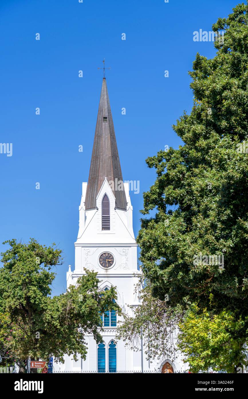 Église Moedergemeente (réformée néerlandaise) à Stellenbosh, Western Cape - Afrique du Sud Banque D'Images
