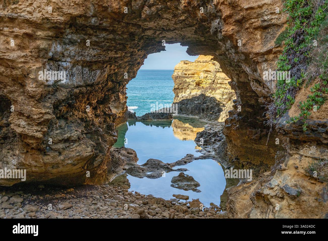 La grotte, Great Ocean Road, près de Peterborough, Victoria, Australie Banque D'Images
