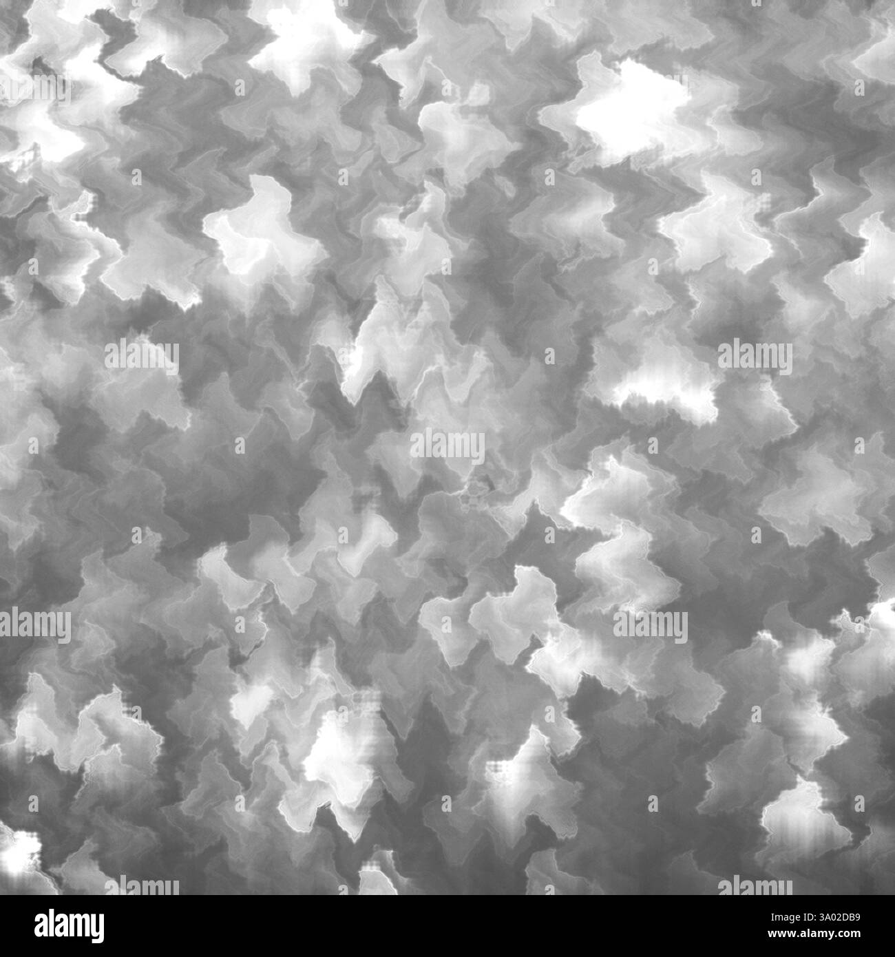Motif abstrait en niveaux de gris avec jeu dynamique de lumière et d'ombre Banque D'Images