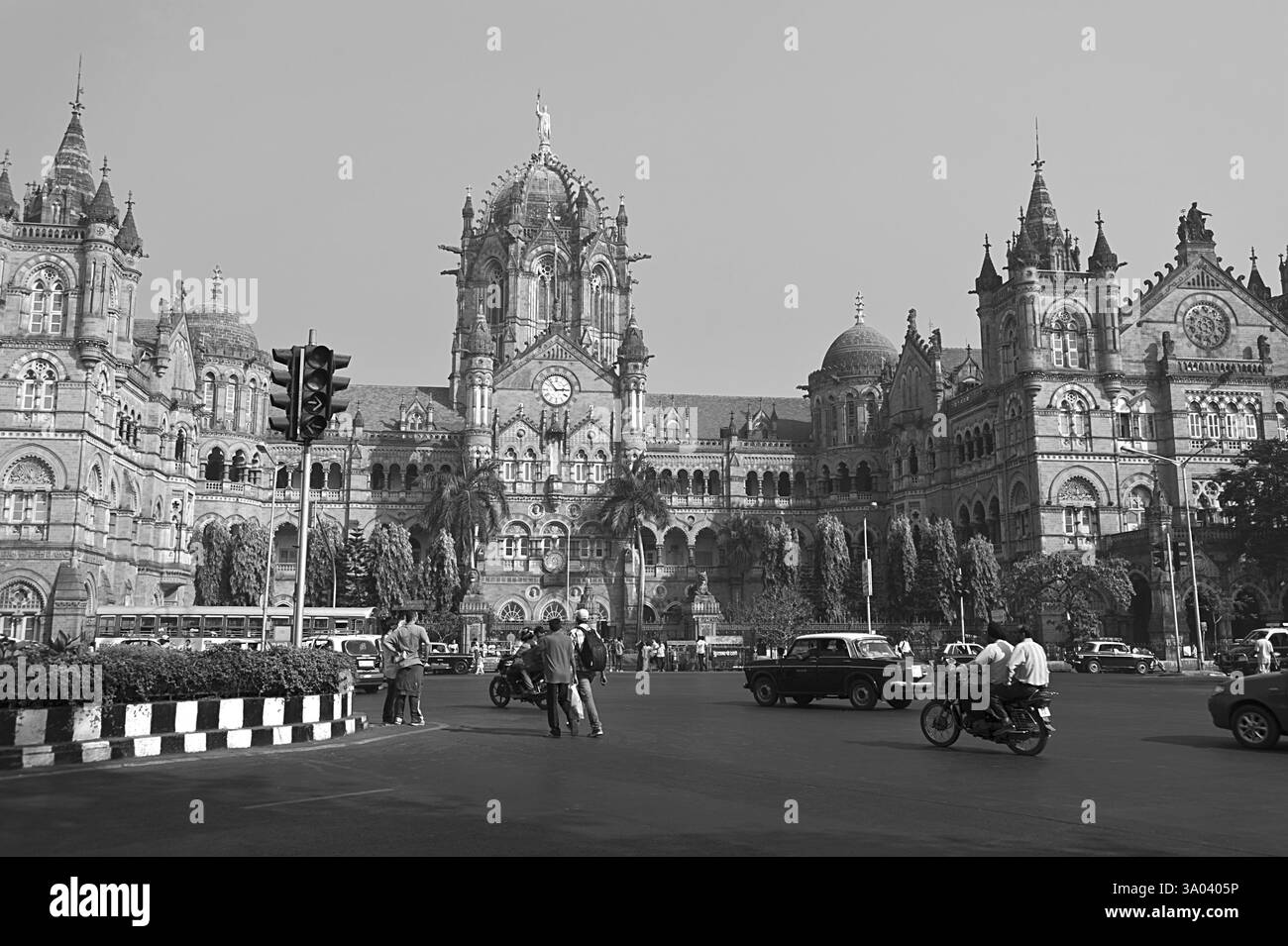 La gare Chhatrapati Shivaji Mumbai Maharashtra Inde Asie Dec 2011 Banque D'Images