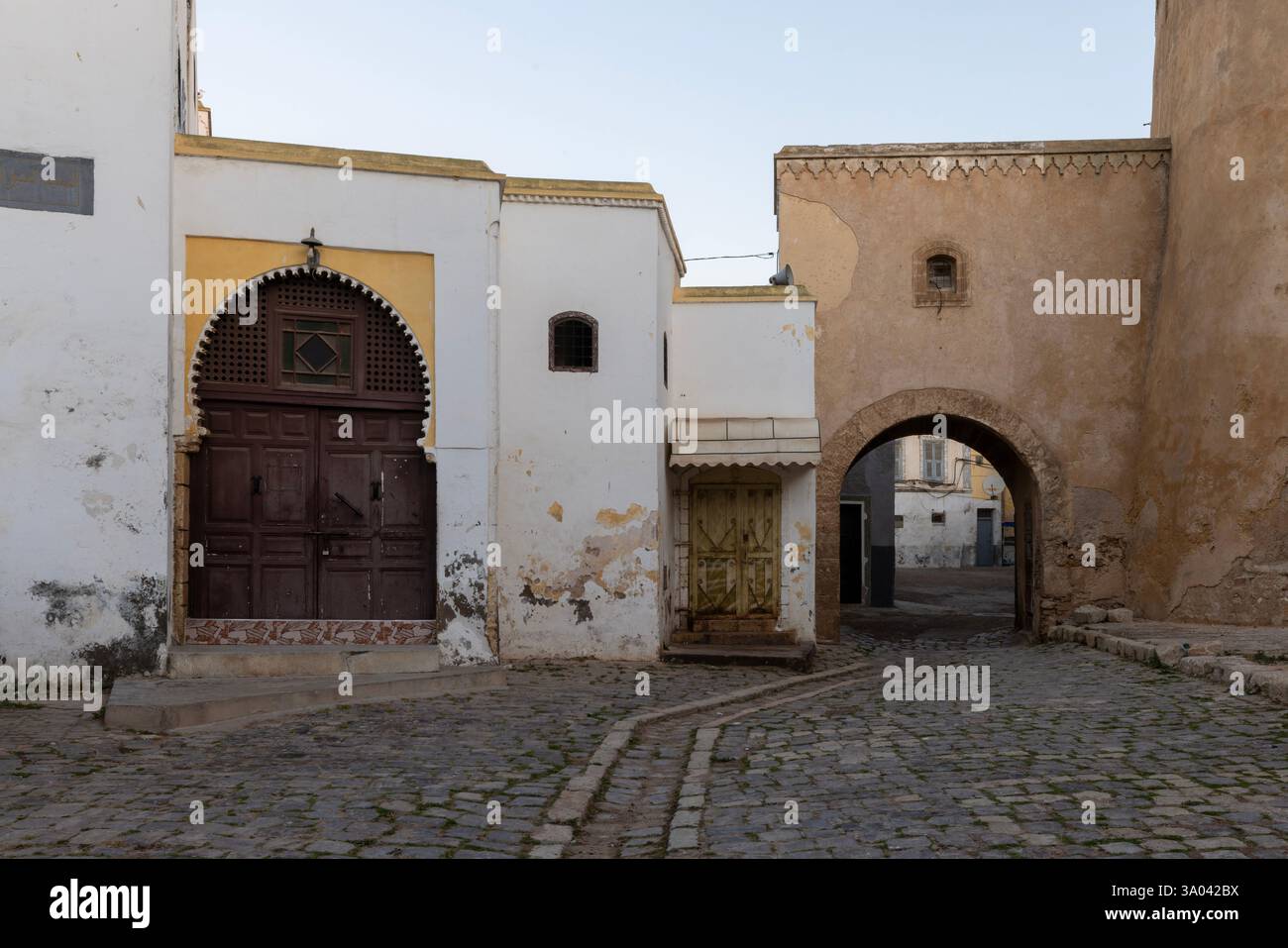 El Jadida est un port important et une ville fortifiée sur la côte atlantique du Maroc. Banque D'Images