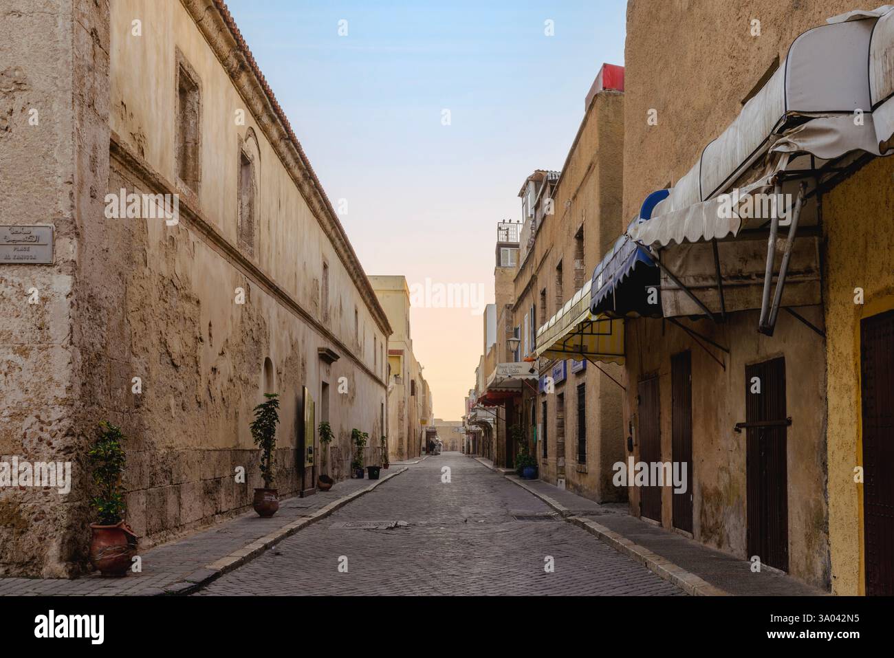 El Jadida est un port important et une ville fortifiée sur la côte atlantique du Maroc. Banque D'Images