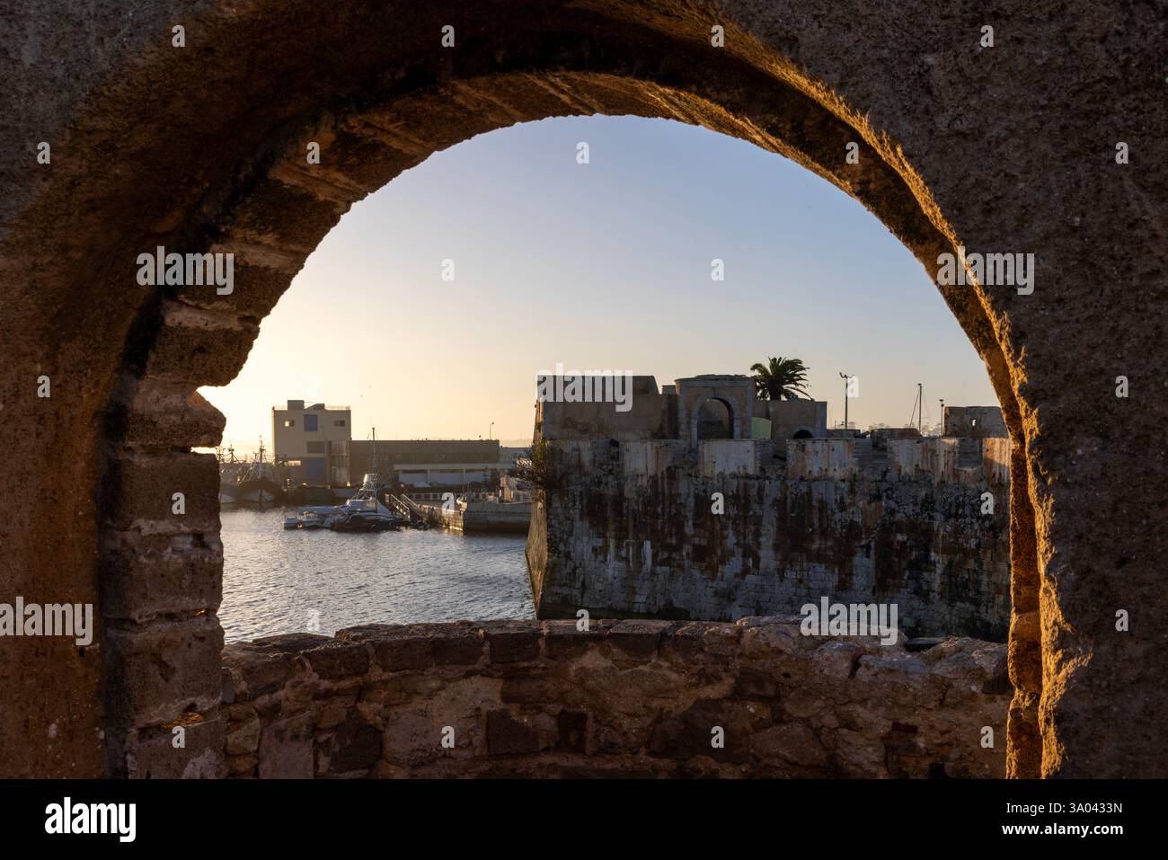 El Jadida est un port important et une ville fortifiée sur la côte atlantique du Maroc. Banque D'Images