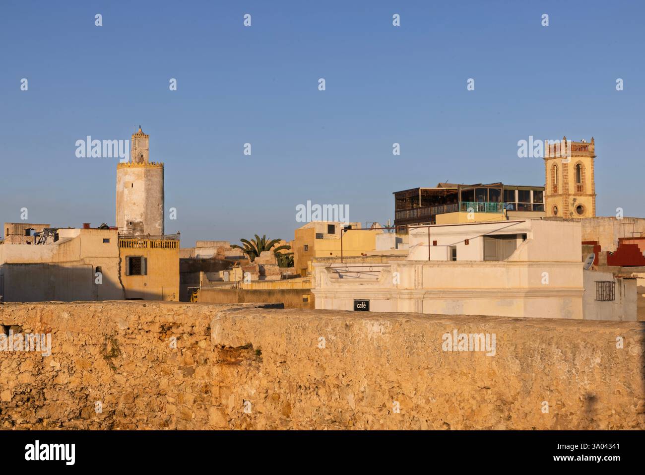 El Jadida est un port important et une ville fortifiée sur la côte atlantique du Maroc. Banque D'Images