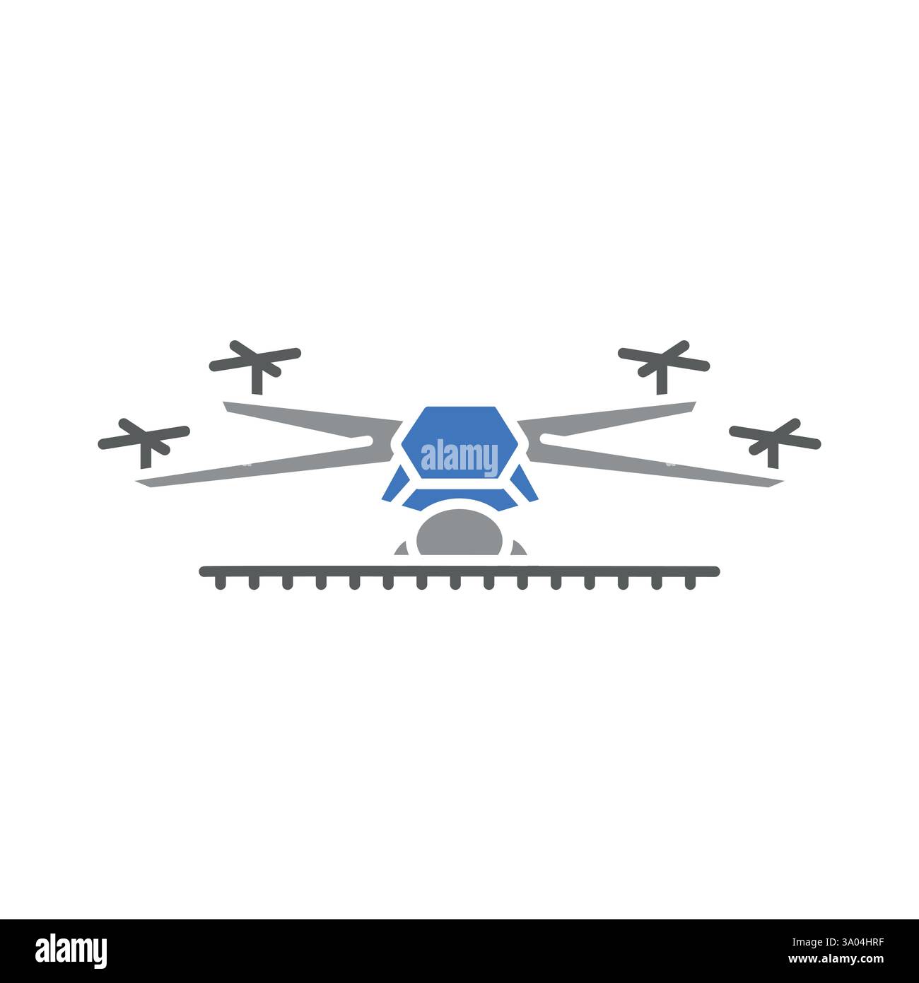 Icône plate de drone. Agriculture intelligente. Elément isolé par vecteur. Illustration de Vecteur