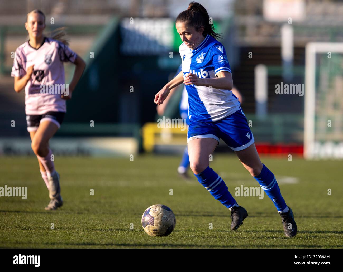 Bridgwater United Women v Bristol Rovers Women au stade Huish Park, Yeovil photo de Martin Edwards/Alamy Live News 07880 707878 Banque D'Images