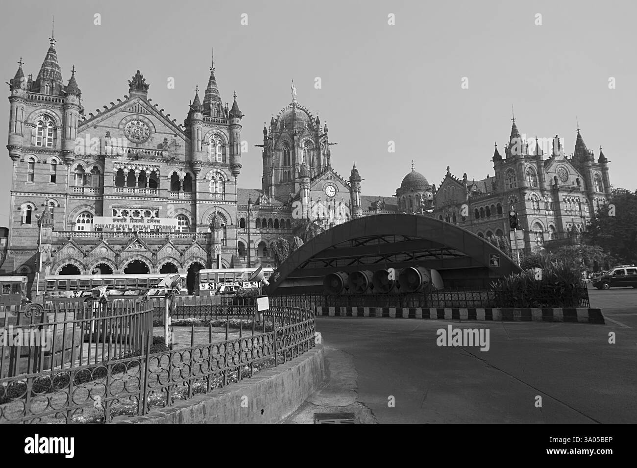 La gare Chhatrapati Shivaji Mumbai Maharashtra Inde Asie Dec 2011 Banque D'Images