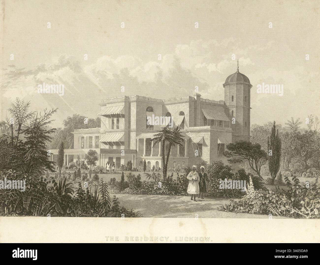La mutinerie militaire et de la immunité vues la résidence, Lucknow, Uttar Pradesh, Inde, Asie Banque D'Images