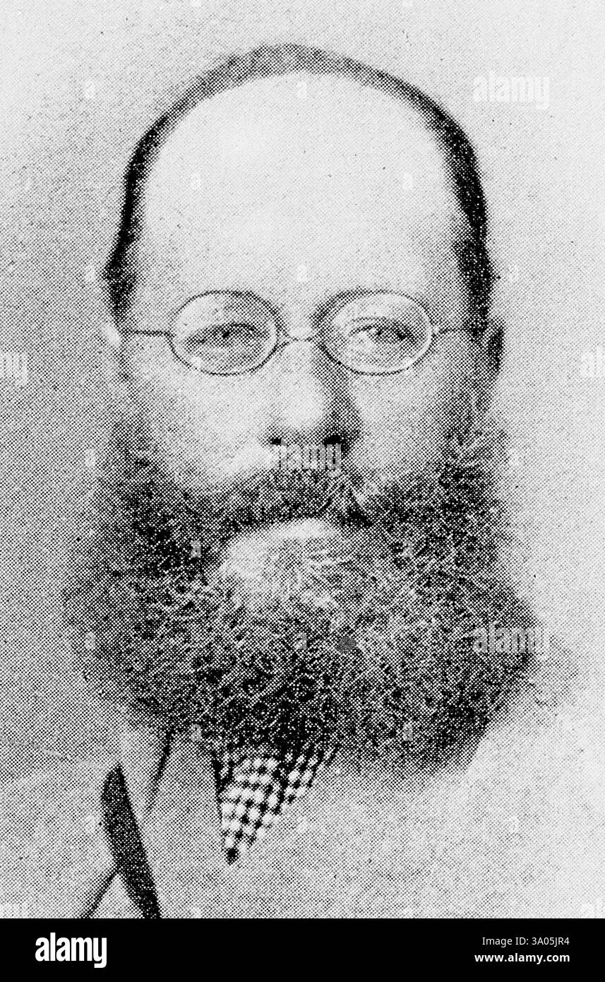 Edward Lear (1812 – 1888) artiste, auteur et poète anglais Banque D'Images