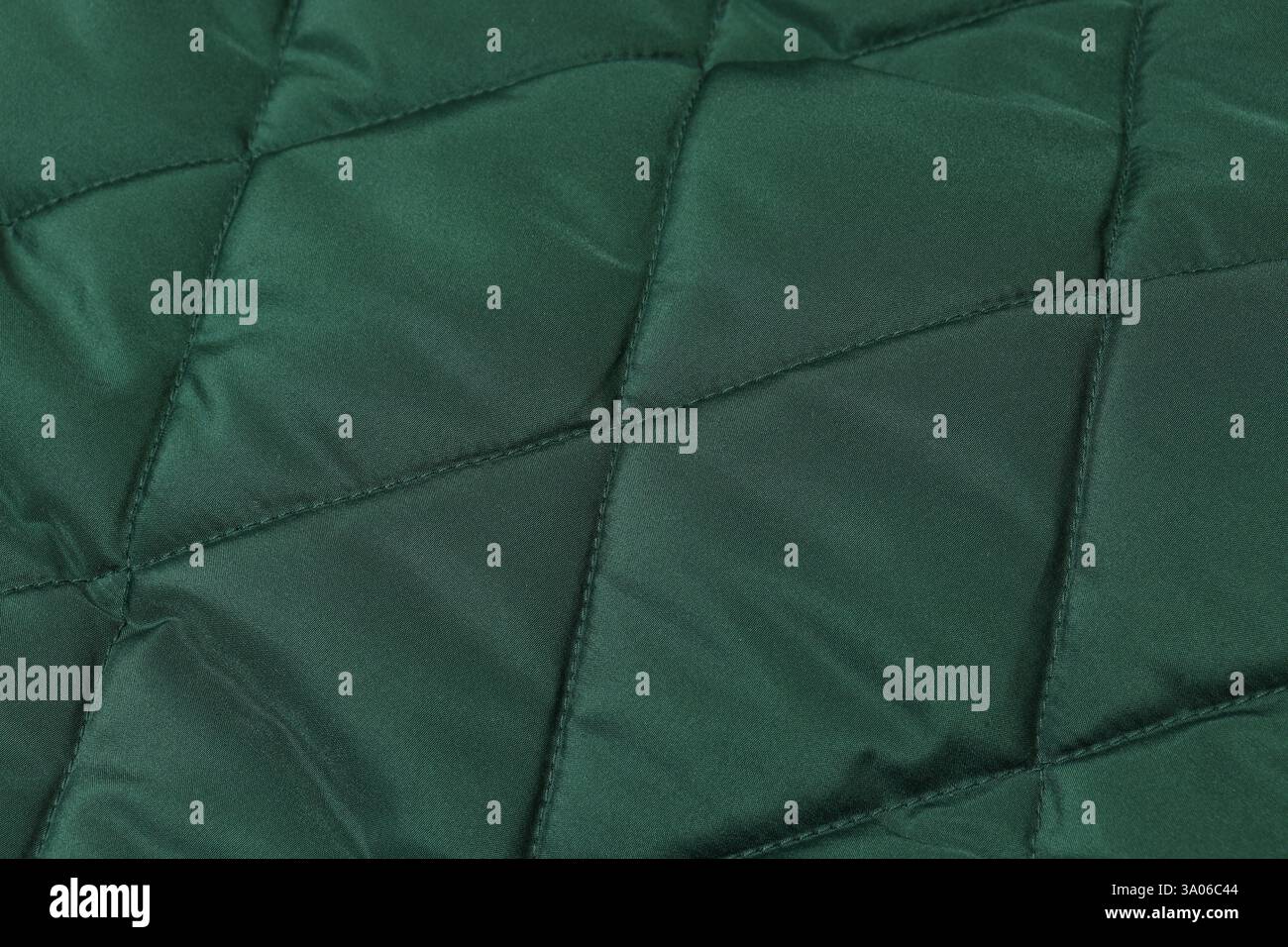 Fond vert de motif de texture de veste en duvet. Textile doux et chaud Banque D'Images