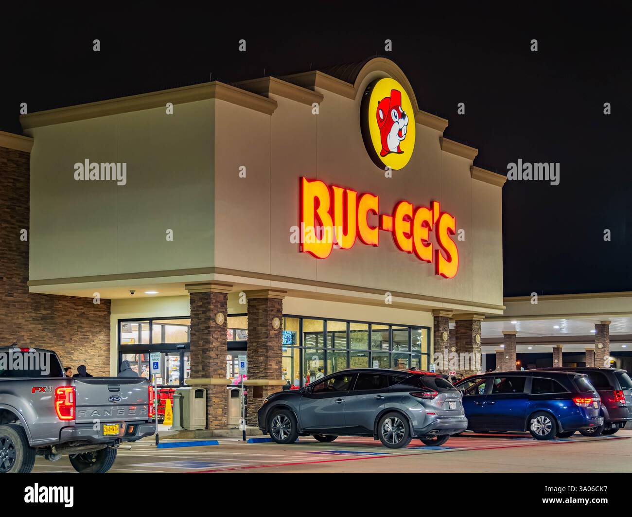 Texas, 8 mars 2024 - promenez-vous dans le célèbre et animé magasin Buc-EE. Banque D'Images
