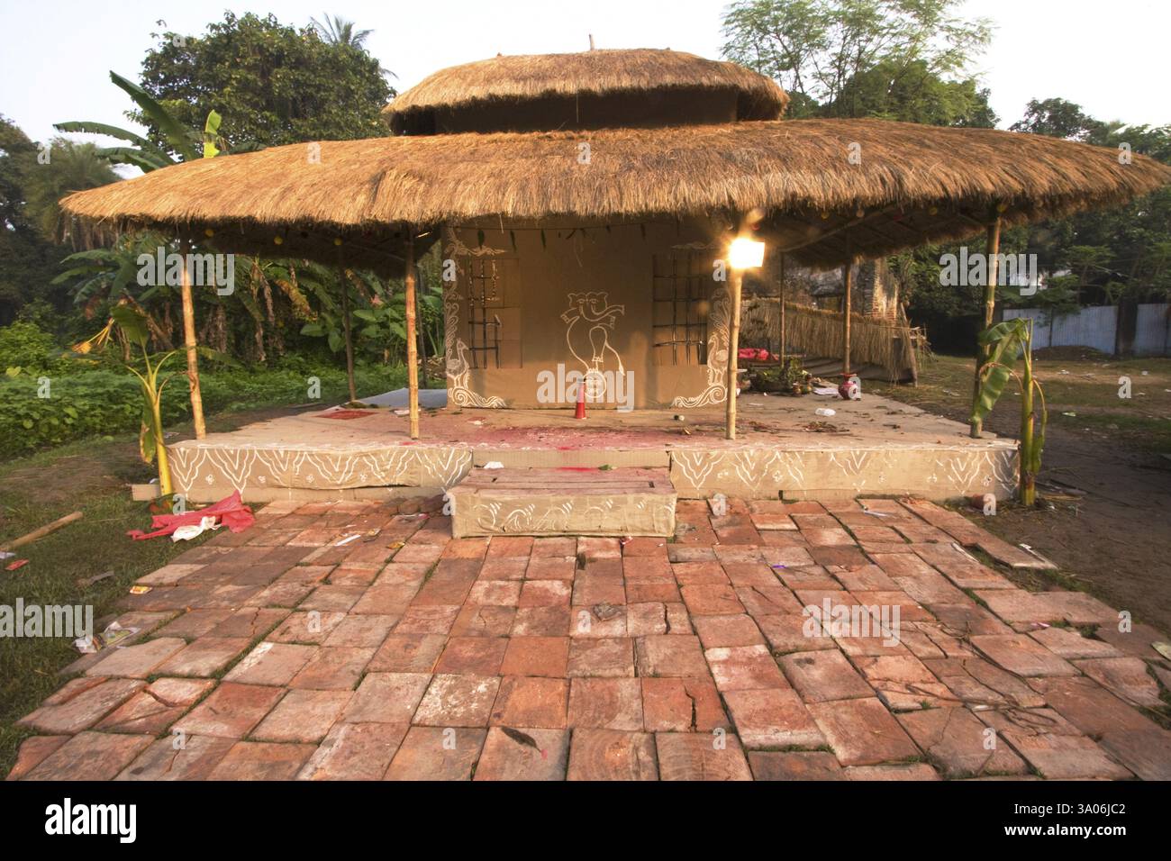 Mandap pour Durga Puja, Kolkata, Bengale occidental, Inde, Asie Banque D'Images