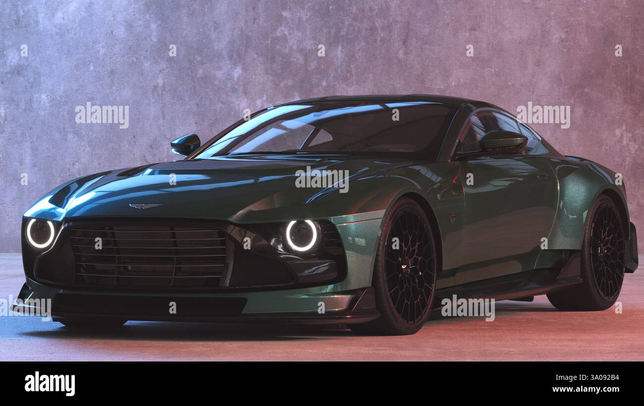 Aston Martin Valour - voiture manuelle rétro-inspirée en édition limitée Banque D'Images