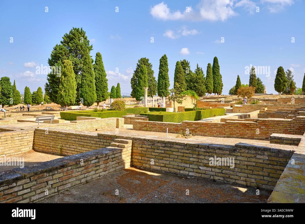 La Maison des oiseaux. Italica, une ville romaine près de Séville. Andalousie, Espagne Banque D'Images