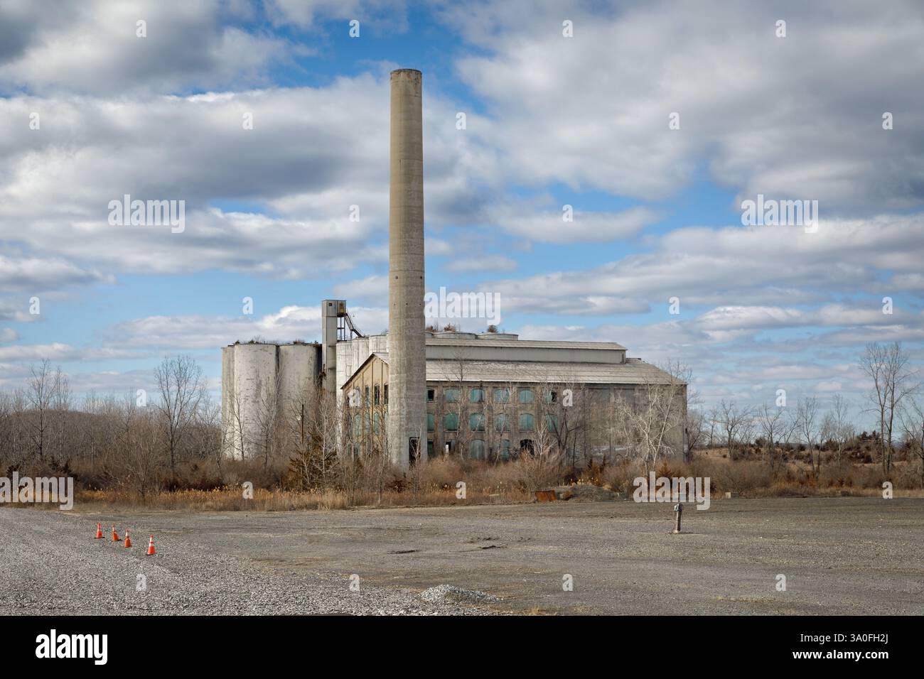 Usine de ciment disparue, Hudson, État de New York, États-Unis. Banque D'Images