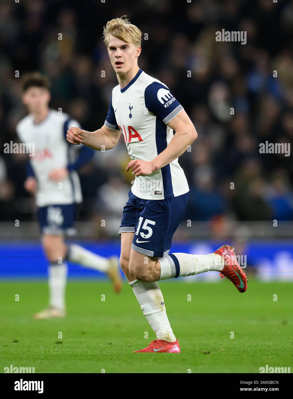 Tottenham Hotspur v Manchester City - premier League - Tottenham Hotspur Stadium. Lucas Bergvall en action. Image : Mark pain / Alamy Live News Banque D'Images
