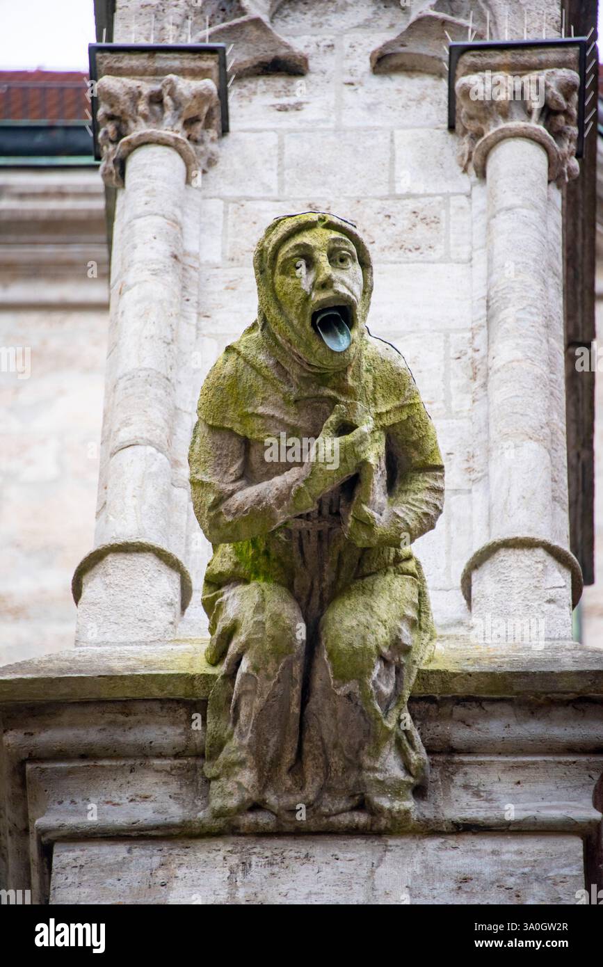 Gargouille sur l'église St Paul - Munich - Allemagne Banque D'Images