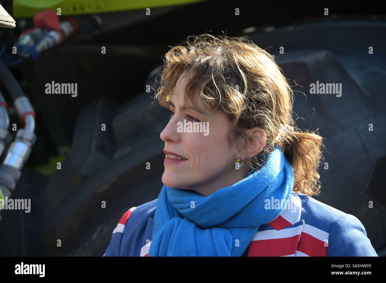 Londres, Royaume-Uni. 4 mars 2025. Soeaker Victoria Atkins est secrétaire d'État fantôme pour l'environnement, l'alimentation et les Affaires rurales assiste à un rassemblement de fermiers à Londres pour un Pancake Day Rally pour s'opposer à l'impôt sur les successions du gouvernement à Londres, au Royaume-Uni. (Photo de 李世惠/Voir Li/Picture Capital) crédit : Voir Li/Picture Capital/Alamy Live News Banque D'Images