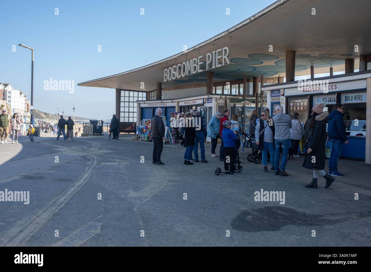 Boscombe Pier,, Bournemouth Royaume-Uni Banque D'Images