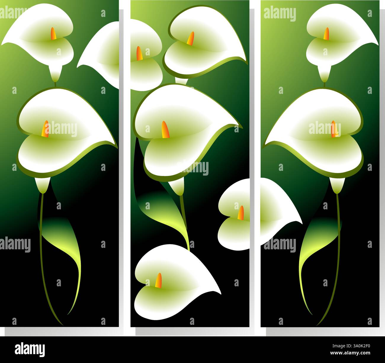 Callas, design moderne. Illustration de Vecteur