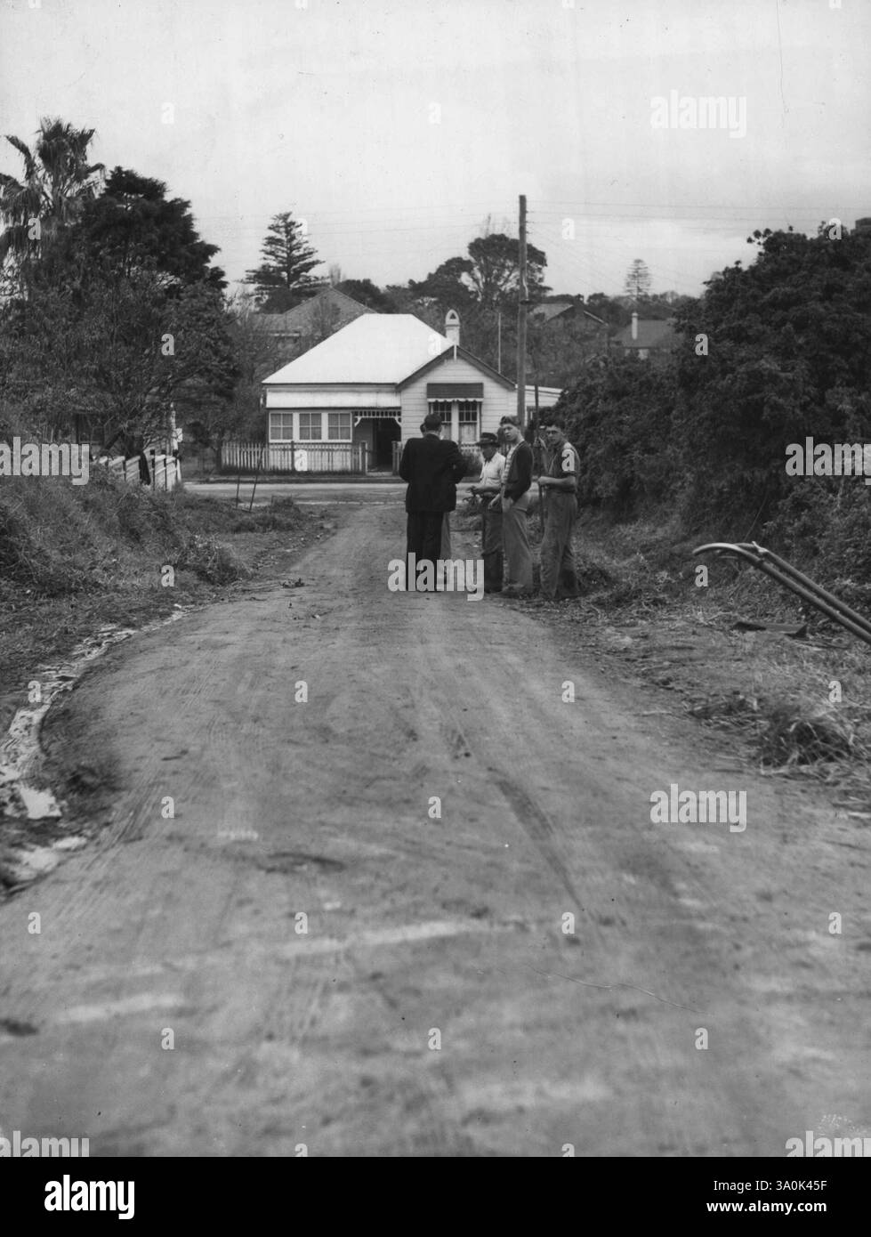 MRS Barrows - assassiné à Wollongong - crime australien. 01 juillet 1951. Banque D'Images