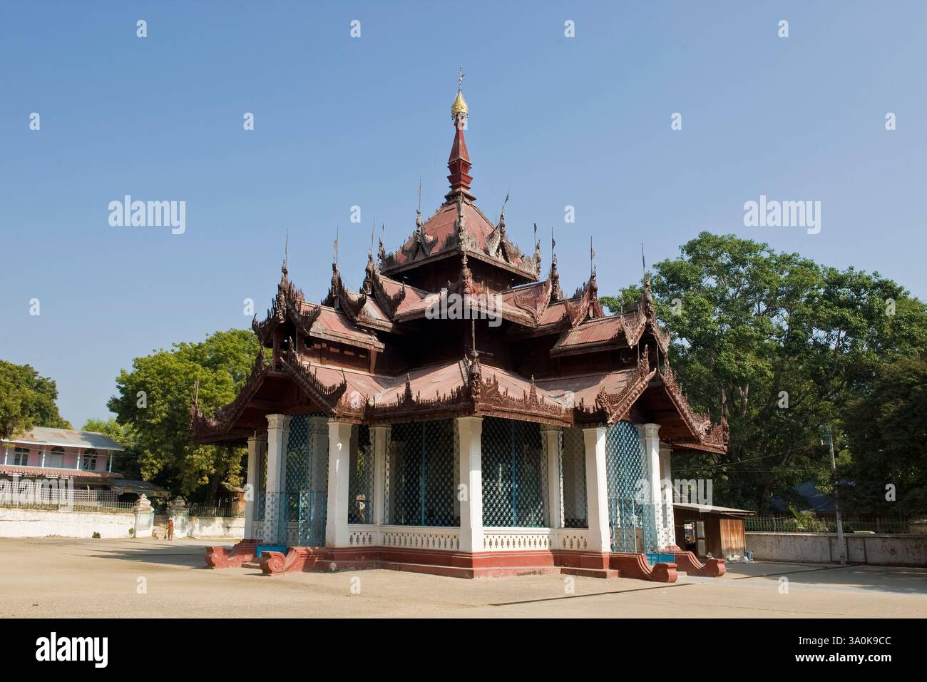 Le Myanmar, Mandalay, Mingun Paya, Bell Banque D'Images