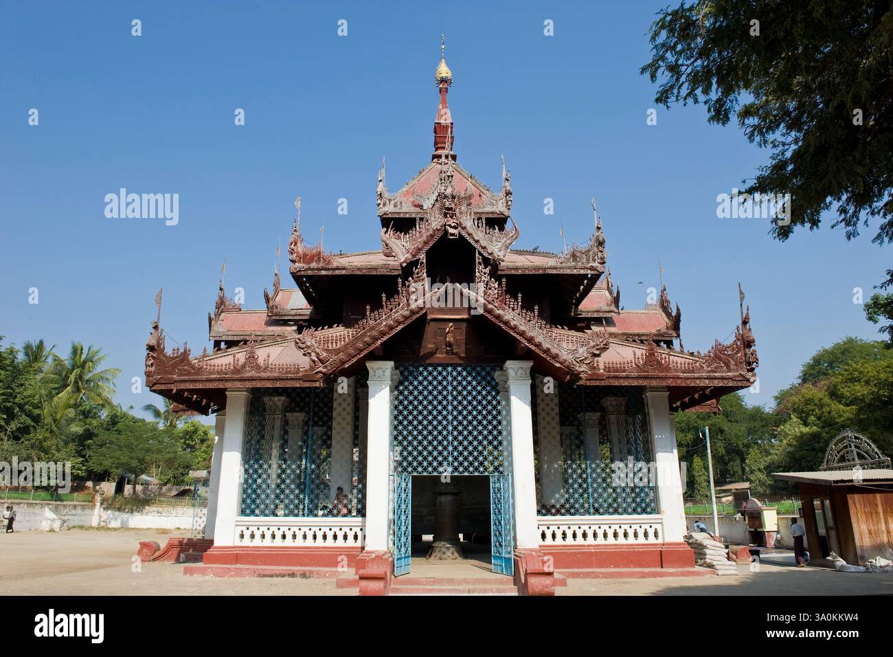 Le Myanmar, Mandalay, Mingun Paya, Bell Banque D'Images