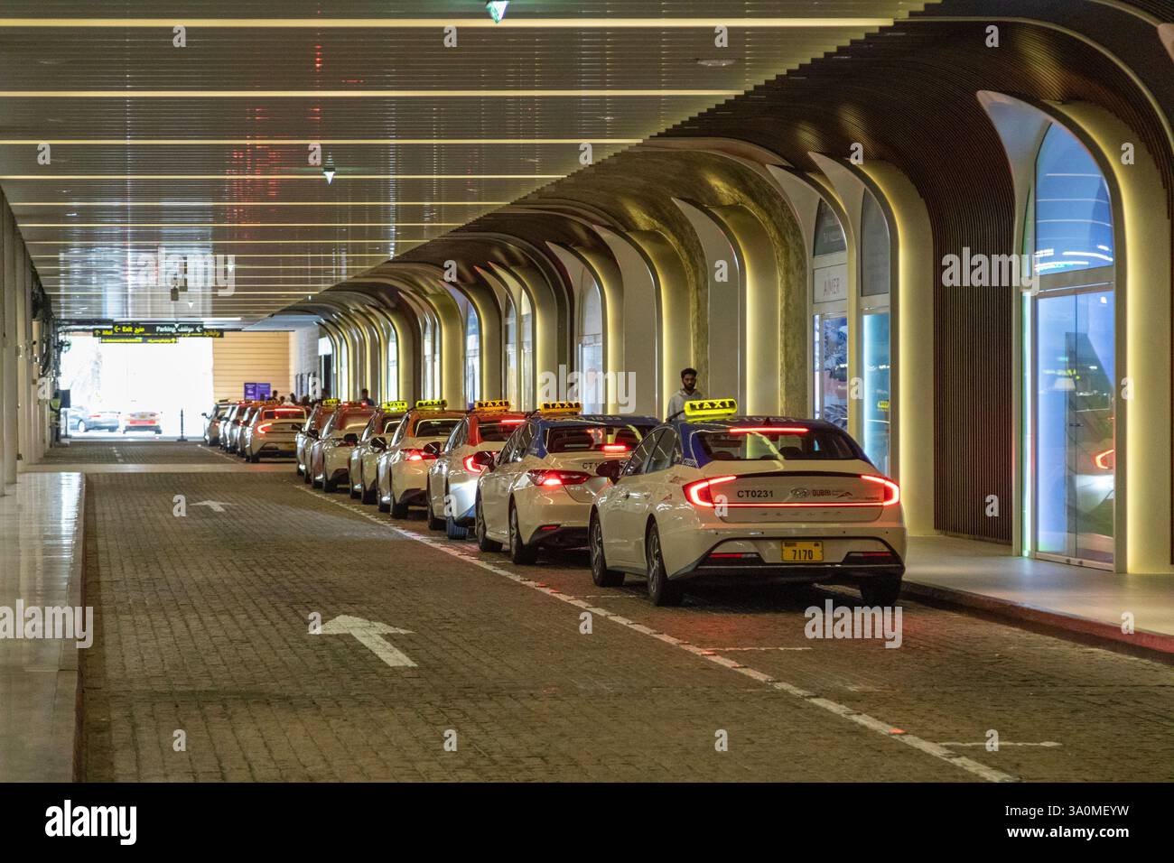 Station de taxi à Dubaï Banque D'Images