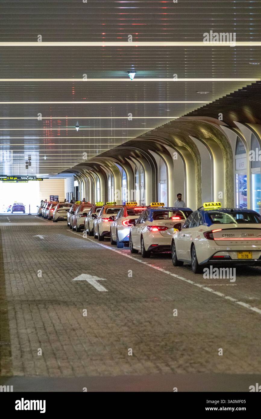 Station de taxi à Dubaï Banque D'Images