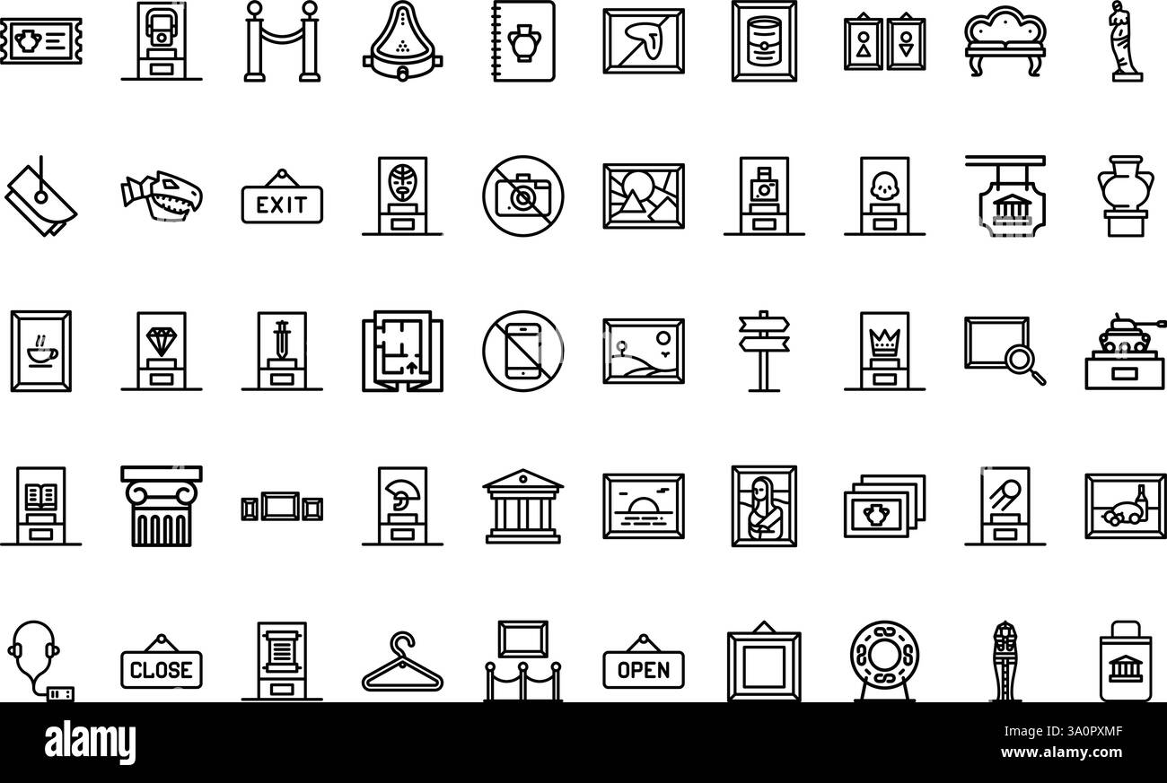 Collection d'icônes vectorielles de haute qualité avec contour modifiable. Idéal pour les projets professionnels et créatifs. Illustration de Vecteur