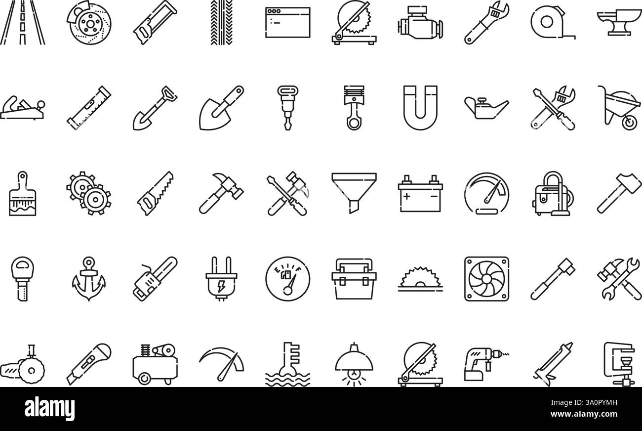 Collection d'icônes vectorielles de haute qualité avec contour modifiable. Idéal pour les projets professionnels et créatifs. Illustration de Vecteur