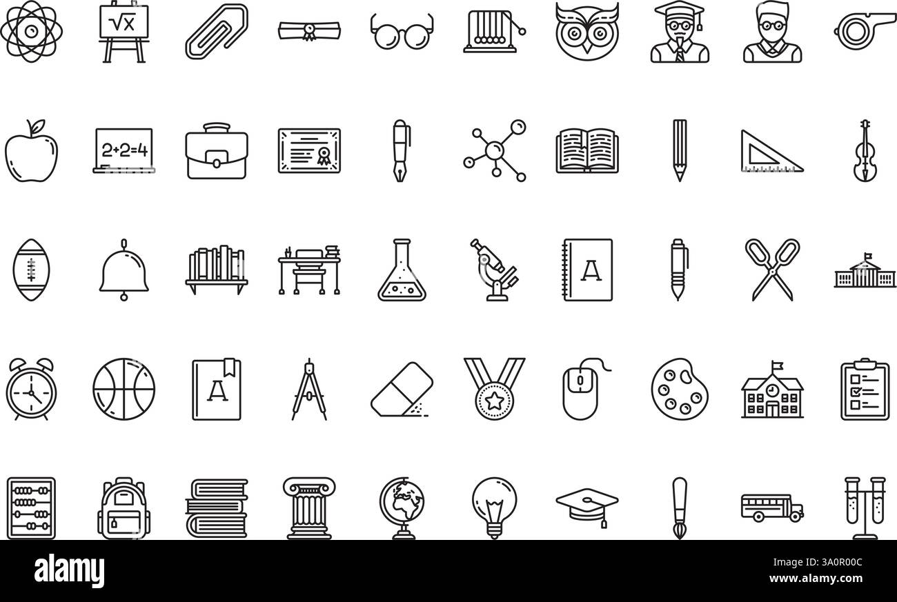 Collection d'icônes vectorielles de haute qualité avec contour modifiable. Idéal pour les projets professionnels et créatifs. Illustration de Vecteur