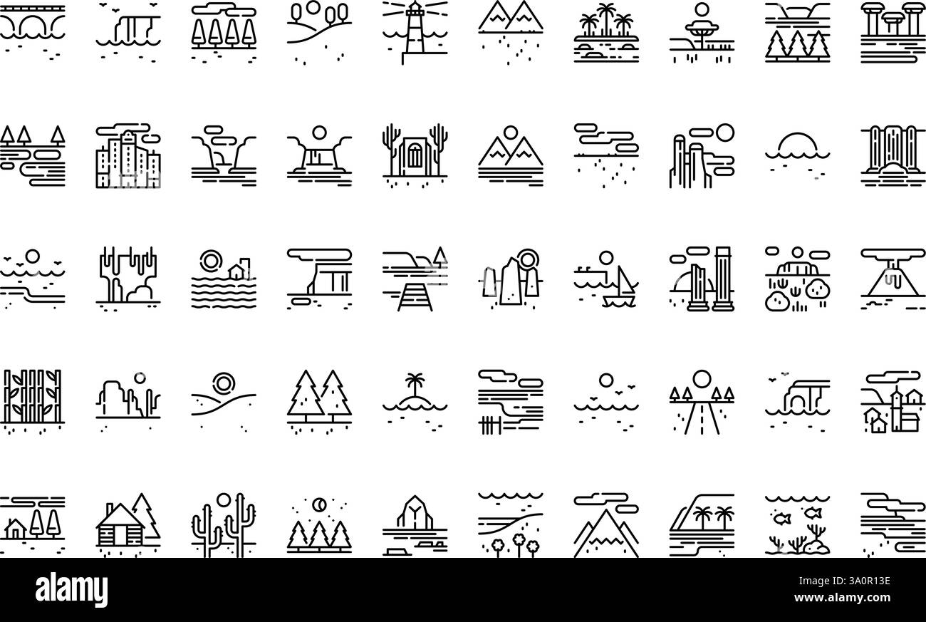 Collection d'icônes vectorielles de haute qualité avec contour modifiable. Idéal pour les projets professionnels et créatifs. Illustration de Vecteur