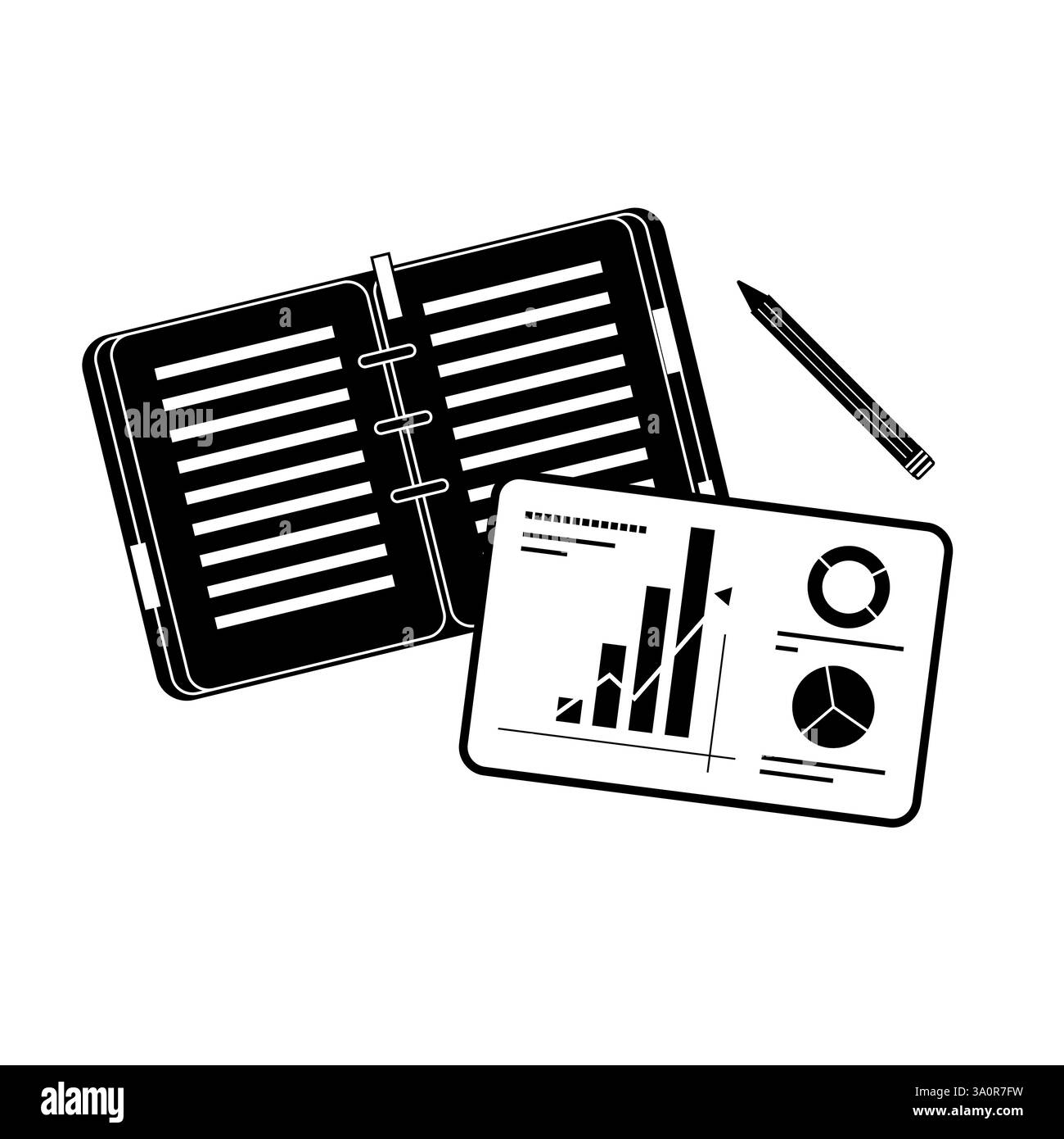 Utilisez des outils d'analyse pour surveiller les ventes. illustration de concept de commerce électronique. Illustration de Vecteur