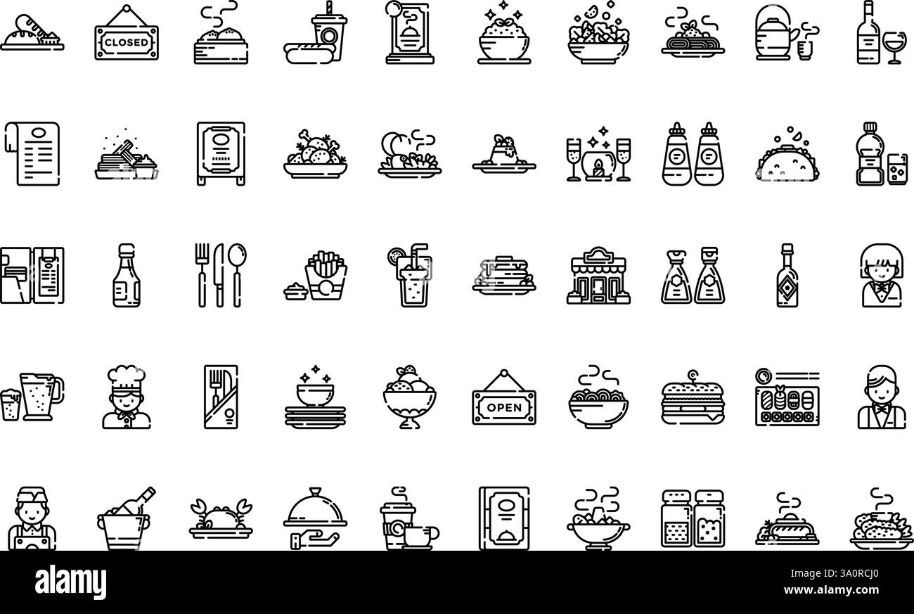 Collection d'icônes vectorielles de haute qualité avec contour modifiable. Idéal pour les projets professionnels et créatifs. Illustration de Vecteur