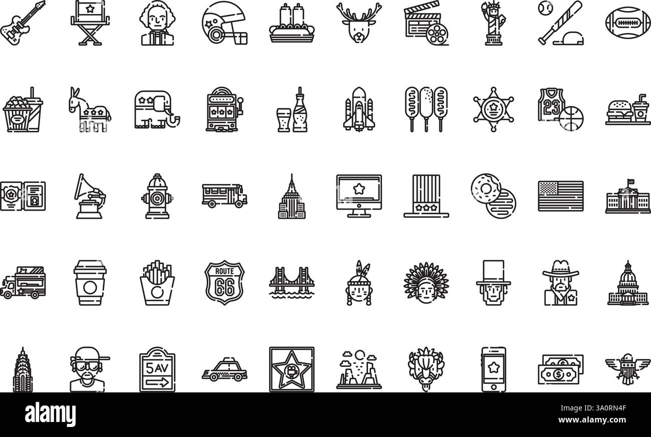 Collection d'icônes vectorielles de haute qualité avec contour modifiable. Idéal pour les projets professionnels et créatifs. Illustration de Vecteur