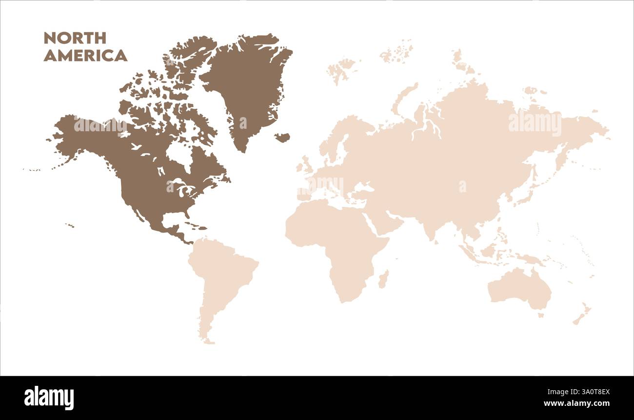 Carte de l'Amérique du Nord, surlignée sur la carte du monde, Amérique du Nord sur la carte du monde, vue satellite, position de l'Amérique du Nord sur le globe. Illustration de Vecteur Carte de l'Amérique du Nord, surlignée sur la carte du monde, Amérique du Nord sur la carte du monde, vue satellite, position de l'Amérique du Nord sur le globe. Illustration de Vecteur