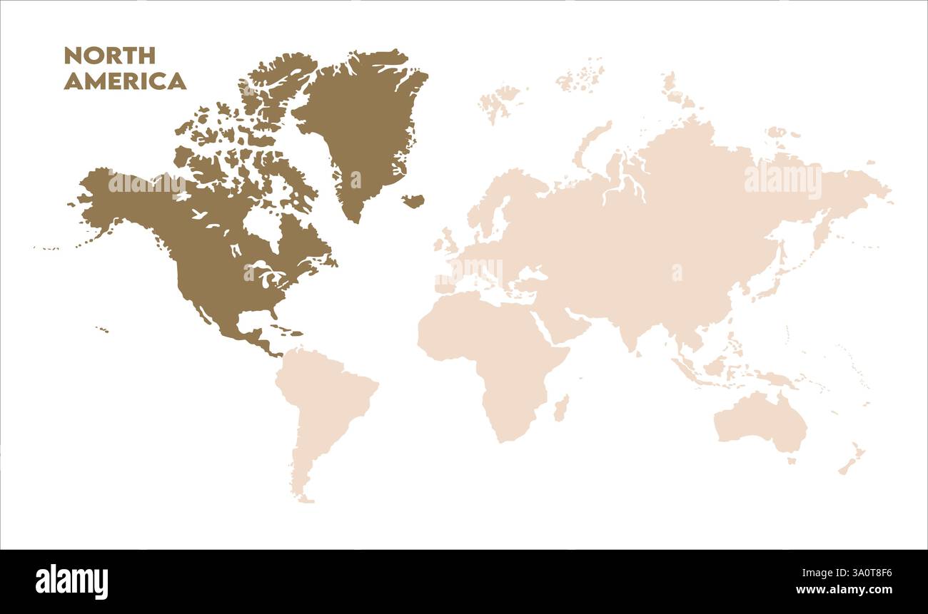 Carte de l'Amérique du Nord, surlignée sur la carte du monde, Amérique du Nord sur la carte du monde, vue satellite, position de l'Amérique du Nord sur le globe. Illustration de Vecteur Carte de l'Amérique du Nord, surlignée sur la carte du monde, Amérique du Nord sur la carte du monde, vue satellite, position de l'Amérique du Nord sur le globe. Illustration de Vecteur