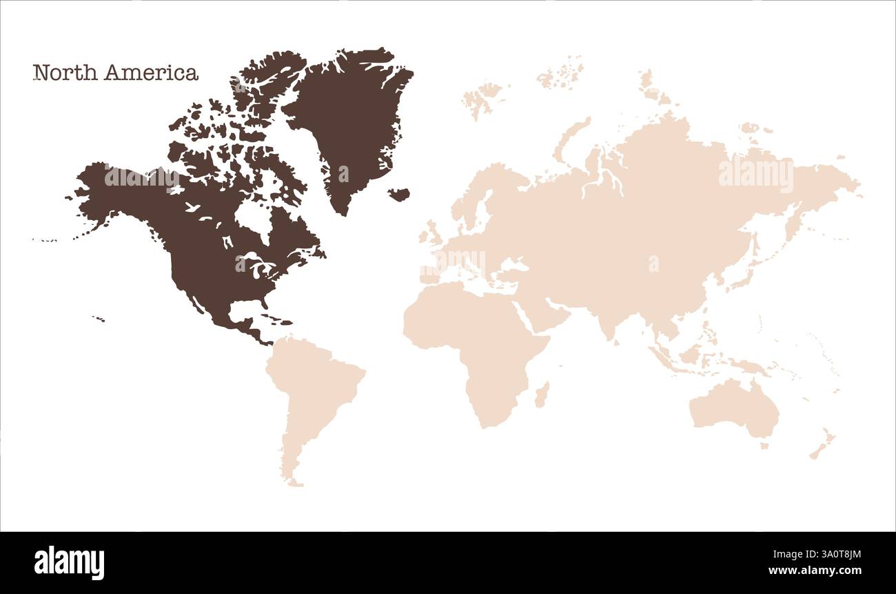 Carte de l'Amérique du Nord, surlignée sur la carte du monde, Amérique du Nord sur la carte du monde, vue satellite, position de l'Amérique du Nord sur le globe. Illustration de Vecteur Carte de l'Amérique du Nord, surlignée sur la carte du monde, Amérique du Nord sur la carte du monde, vue satellite, position de l'Amérique du Nord sur le globe. Illustration de Vecteur