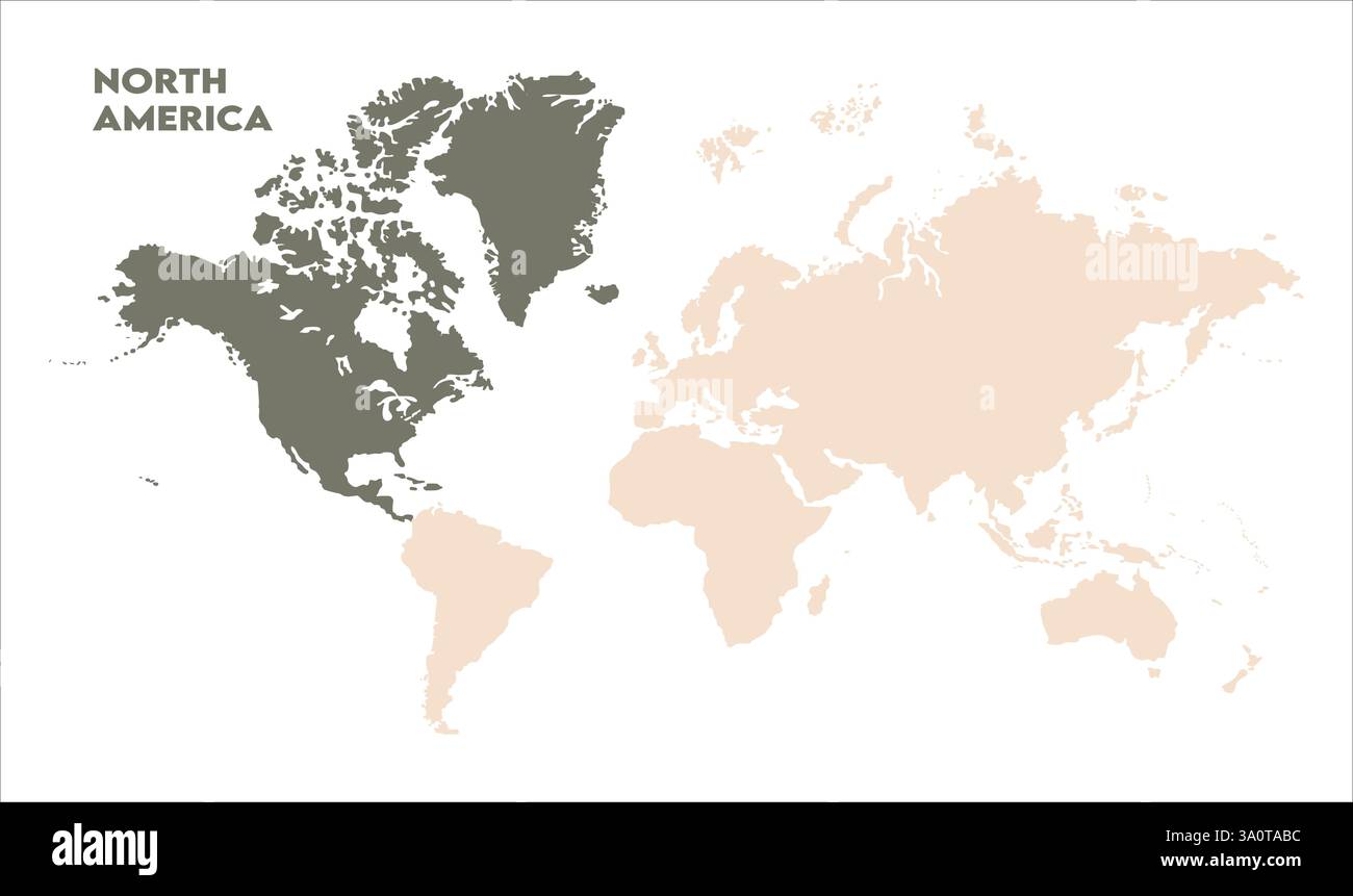 Carte de l'Amérique du Nord, surlignée sur la carte du monde, Amérique du Nord sur la carte du monde, vue satellite, position de l'Amérique du Nord sur le globe. Illustration de Vecteur Carte de l'Amérique du Nord, surlignée sur la carte du monde, Amérique du Nord sur la carte du monde, vue satellite, position de l'Amérique du Nord sur le globe. Illustration de Vecteur