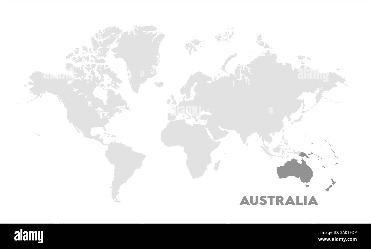 Carte de l'Australie, surlignée sur la carte du monde, Australie sur la carte du monde, vue satellite, Australie emplacement sur le globe. Illustration de Vecteur Carte de l'Australie, surlignée sur la carte du monde, Australie sur la carte du monde, vue satellite, Australie emplacement sur le globe. Illustration de Vecteur