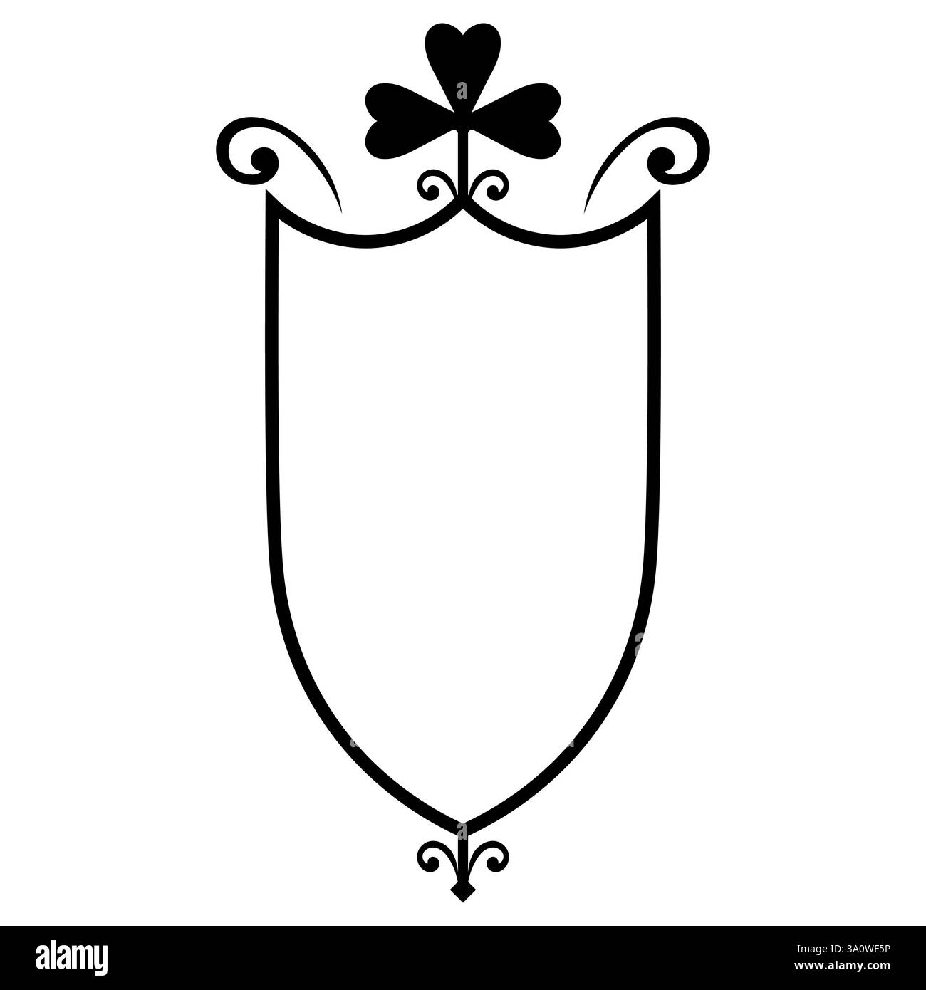 Design irlandais celtique dans un style rétro et rétro, avec un trèfle de style celtique. Symbole irlandais pour la fête de Saint-Patrick Illustration de Vecteur