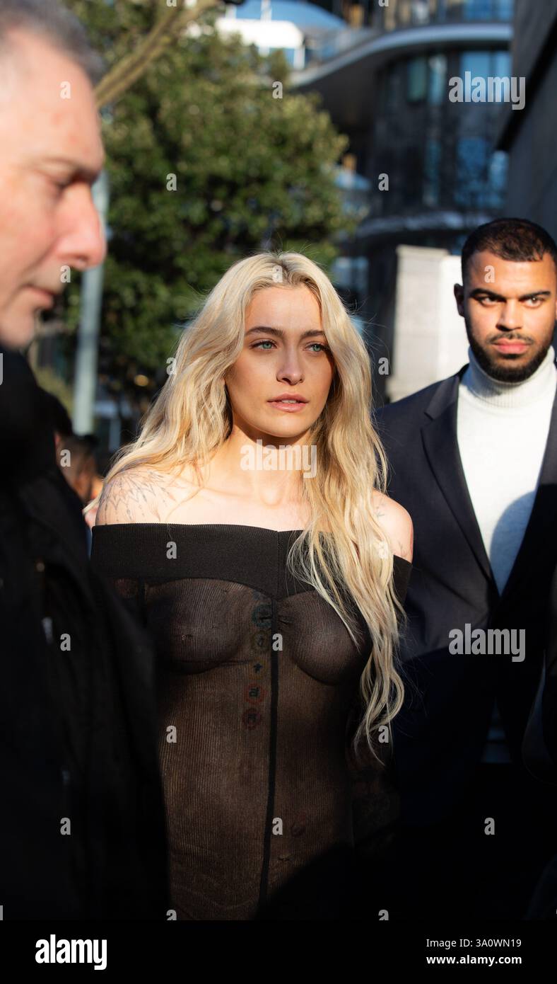 Paris-Michael Katherine Jackson au défilé de mode féminin Stella McCartney automne/hiver 2025-2026 à Paris Fashion week (PFW), 32 rue Hélène et François Missofe, Paris, France (Constance Bugaut/SPP) crédit : SPP Sport Press photo. /Alamy Live News Banque D'Images